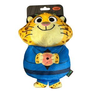 Disney Zootopia 4 Officer Clawhauser 7" Plush Squeak Dog Toy